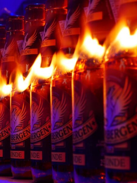 Коктейл Флейминг Д-р Пепър (Flaming Dr. Pepper)