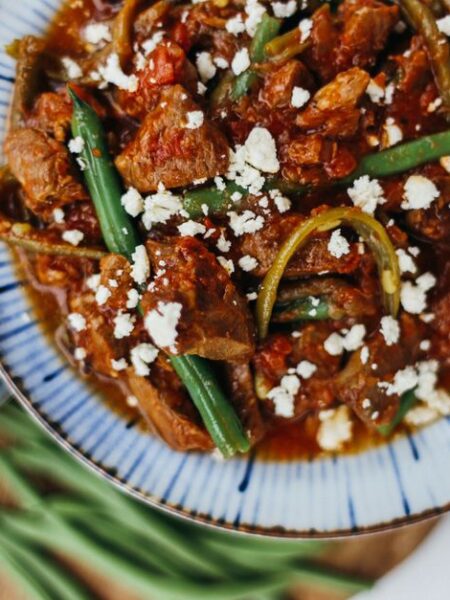 Телешко шкембе вкусна яхния